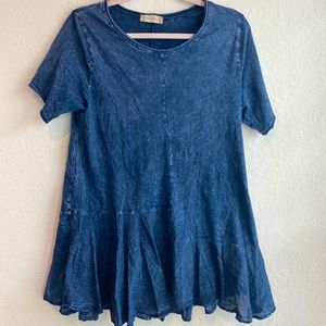 oversized asymmetrical tunic